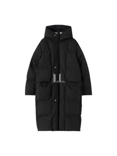 Down Hooded Padding Jacket Black - JIL SANDER - BALAAN 2