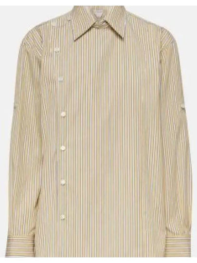 Striped Poplin Shirt Beige - BOTTEGA VENETA - BALAAN 2