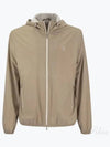 Embroidered Logo Zip-up Hoodie Sand - BRUNELLO CUCINELLI - BALAAN 2