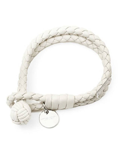 Intrecciato Double Weaving Bracelet White - BOTTEGA VENETA - BALAAN 2