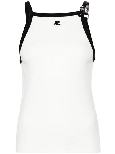 Buckle Contrast Sleeveless White - COURREGES - BALAAN 2