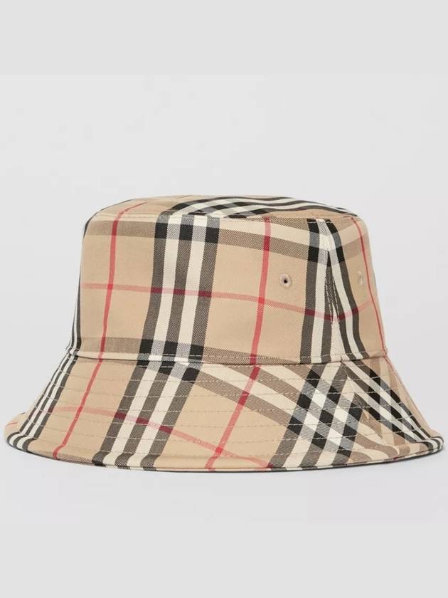 Vintage Check Technical Bucket Hat Beige - BURBERRY - BALAAN 5