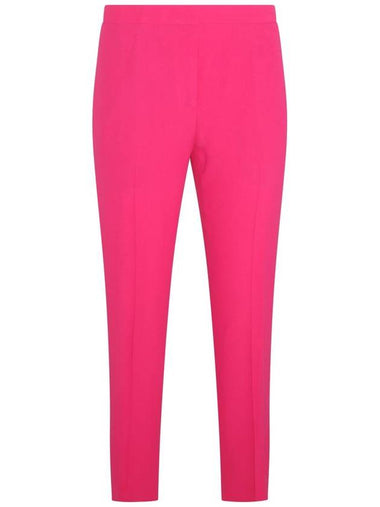 ORCHID Pink Viscose Blend Stretch Pants 737345QEAAA5033 B0560956034 - ALEXANDER MCQUEEN - BALAAN 1