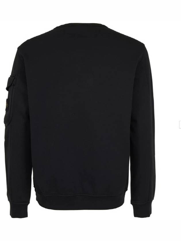 Wappen Patch Zipper Pocket Sweatshirt Black - STONE ISLAND - BALAAN 4