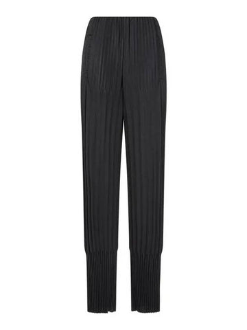 Women s Multi Pleated Banding Pants Black - GIORGIO ARMANI - BALAAN 1