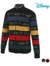 Men s cashmere color combination striped knit cardigan sweater DN4MKG033 - DISNEY GOLF - BALAAN 3