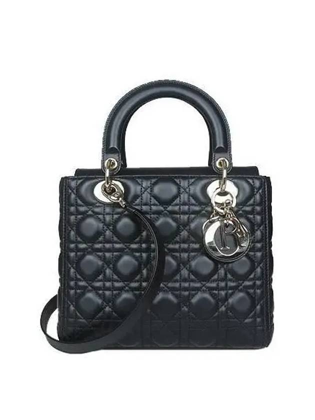 M0565ONGE N900 Gold Plated Black Lambskin Lady Medium 2WAY 3 - DIOR - BALAAN 2