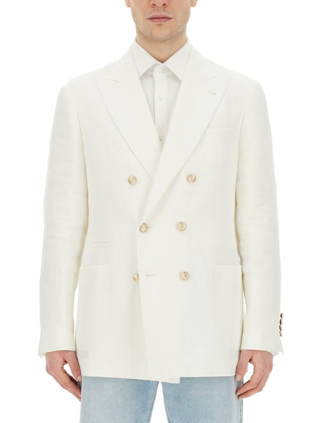 Jacket MS4987BBDE C8963 WHITE - BRUNELLO CUCINELLI - BALAAN 2