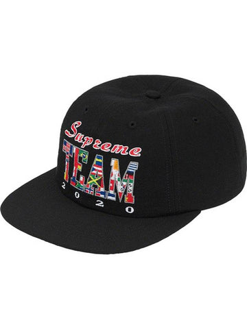 Team 6panel cap black TEAM 6PANEL CAP - SUPREME - BALAAN 1