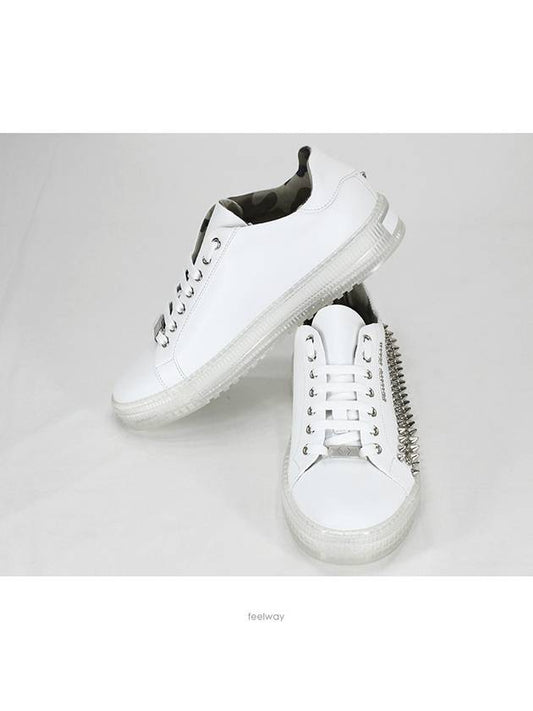 MSC2662 PLE075N 01STUDS White Logo Low Top - PHILIPP PLEIN - BALAAN 1