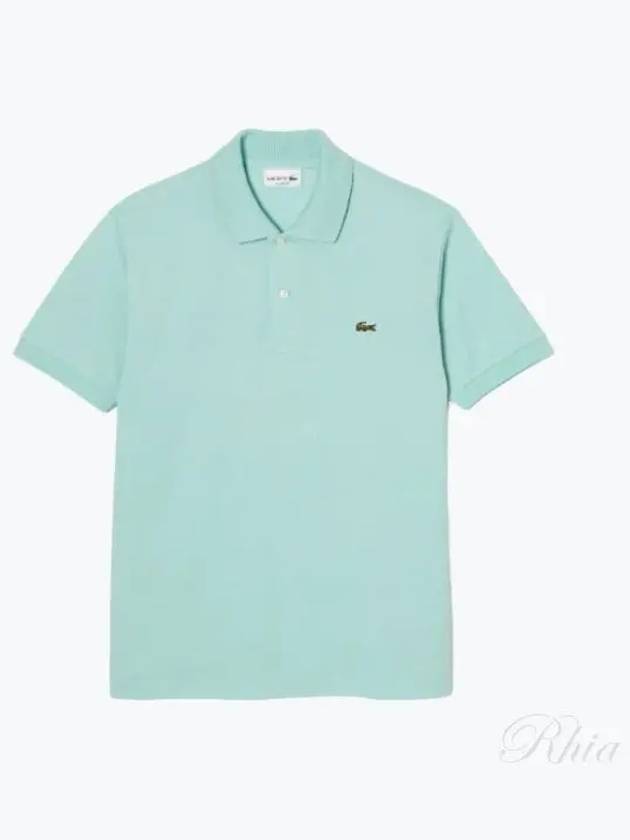 Men's Logo Classic Fit Cotton Short Sleeve Polo Shirt Mint - LACOSTE - BALAAN 2