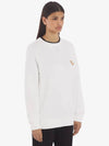 Chillax Fox Patch Classic Sweatshirt Ecru - MAISON KITSUNE - BALAAN 6