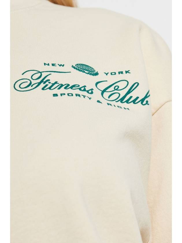 Sporty & Rich Sweatshirt From The Fitness World Collection, Unisex, Cream - SPORTY & RICH - BALAAN 7