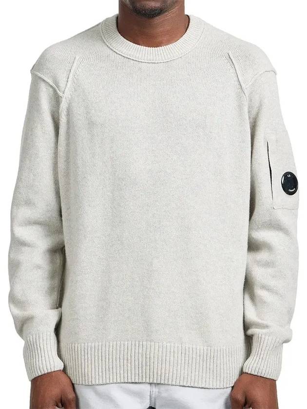 CP Company Lambswool GRS Crew Neck Knit Sweater 17CMKN047A 110149A M13 - CP COMPANY - BALAAN 4