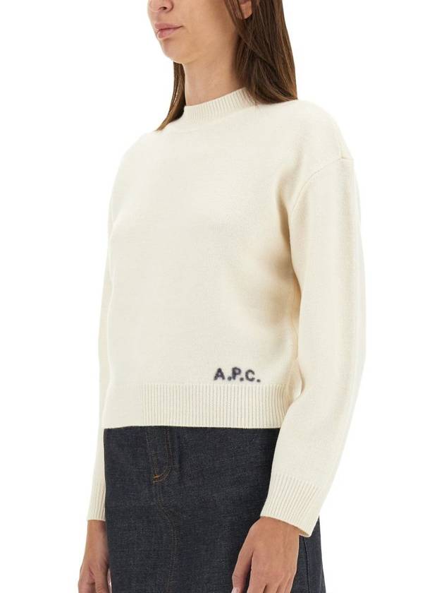 Esther Wool Knit Top Ecru - A.P.C. - BALAAN 5