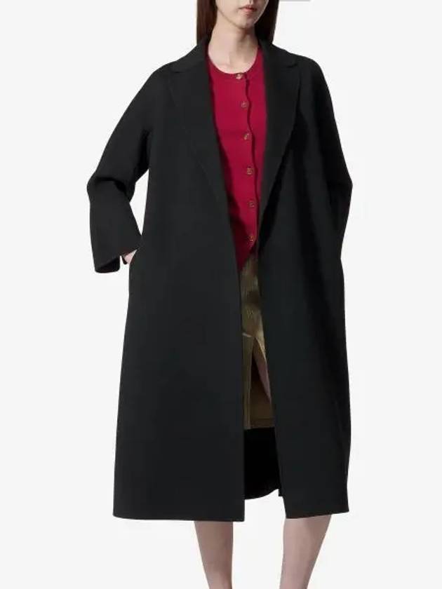 Esturian Virgin Wool Single Coat Black - S MAX MARA - BALAAN 2