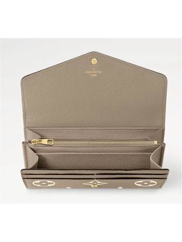 Sarah Monogram Empreinte Long Wallet Brown - LOUIS VUITTON - BALAAN 5