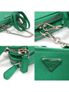 1NR015 Mango Green Saffiano Triangle Mini Pouch 2WAY - PRADA - BALAAN 6