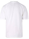 Compass Patch Regular Fit Cotton Short Sleeve T-Shirt White - STONE ISLAND - BALAAN 8