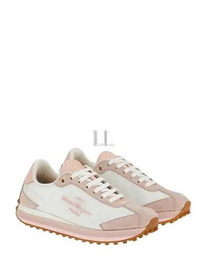 Panelled Low-Top Sneakers Pink - SALVATORE FERRAGAMO - BALAAN 2