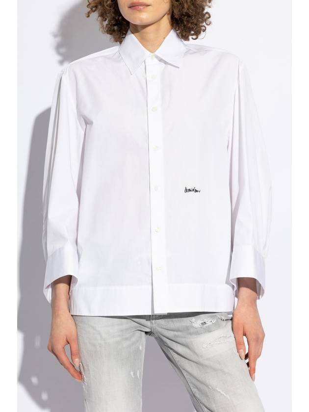 Dsquared2 Cotton Shirt, Women's, White - DSQUARED2 - BALAAN 3