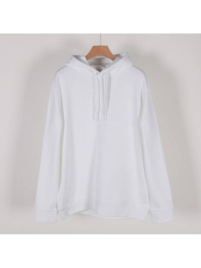 EKD Cotton Jersey Hoodie White - BURBERRY - BALAAN 2