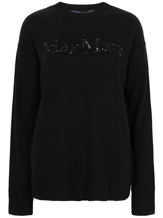 Black Kassel Wool Cashmere Sweater 009 00344 - MAX MARA - BALAAN 1