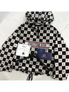 XS Dior Women s Amor Heart Check Chess Anorak Hooded Jacket - DIOR - BALAAN 4