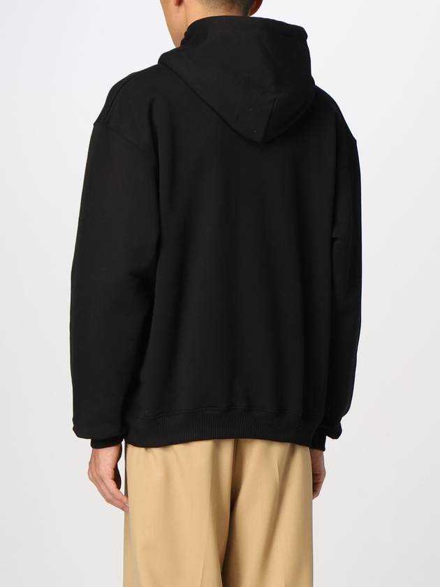 "M" Mascot Cotton Hooded Black - MSGM - BALAAN 3