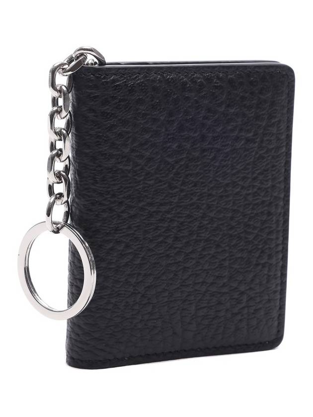 4 Stitch Keyring Card Wallet Black - MAISON MARGIELA - BALAAN 4