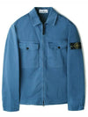 Two-pocket Overshirt Zip-up Jacket Dark Blue - STONE ISLAND - BALAAN 2