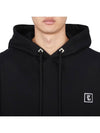 Back Logo Cotton Hoodie Black - WOOYOUNGMI - BALAAN 6