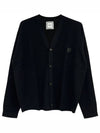 WYM Patch Pullover V-Neck Cardigan Black Men's Jacket W231KN01503B - WOOYOUNGMI - BALAAN 2