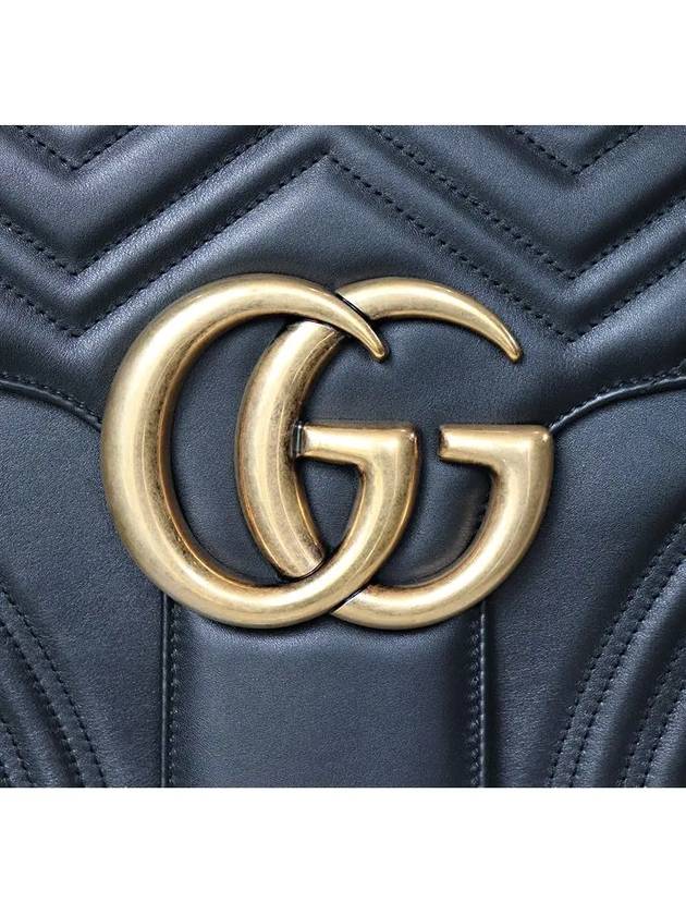 GG Marmont Big Shoulder Bag Black - GUCCI - BALAAN.