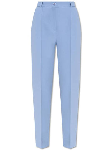 Dolce & Gabbana Wool Trousers, Women's, Blue - DOLCE&GABBANA - BALAAN 1