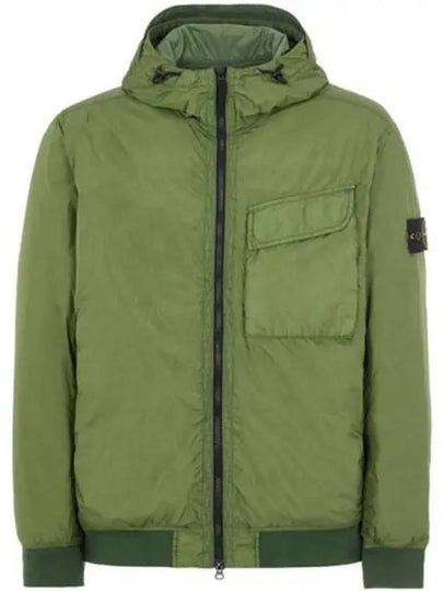 Wappen Patch Nylon Crinklips Hooded Jacket Green - STONE ISLAND - BALAAN 2