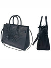 Sac De Jour Leather Tote Bag Black - SAINT LAURENT - BALAAN 3