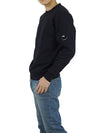 Diagonal Raised Fleece Sweatshirt Black - CP COMPANY - BALAAN 5