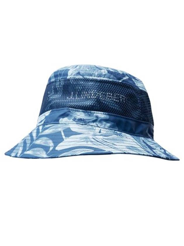 Men's Denver Print Bucket Hat Hibiscus Blue - J.LINDEBERG - BALAAN 2