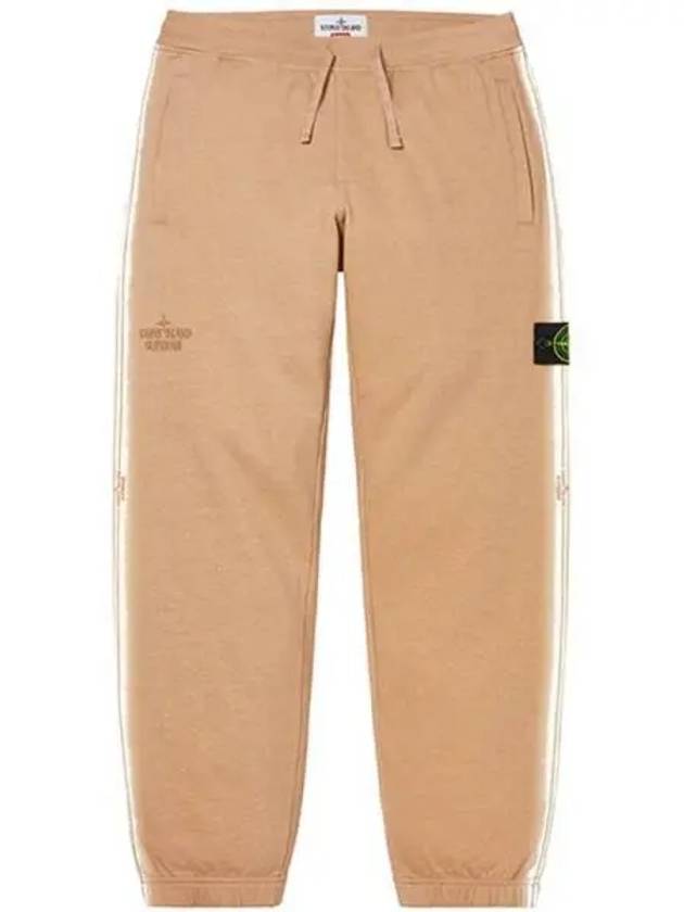 7625602S2 V0090 Supreme Striped Sweatpants Tan Men s Pants TEO 271302 - STONE ISLAND - BALAAN 1