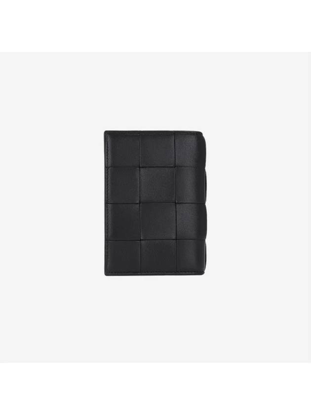 Cassette Half Wallet Black - BOTTEGA VENETA - BALAAN 4