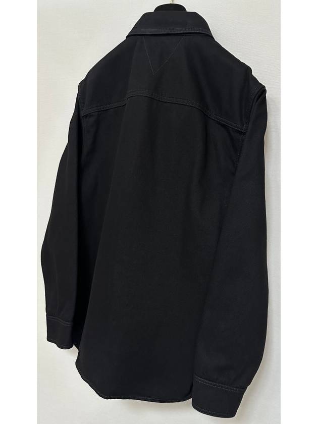 Chest Pocket Black Denim Shirt 50 - BOTTEGA VENETA - BALAAN 5