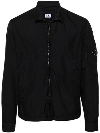 Tylon L Zipper Long Sleeve Shirt Black - CP COMPANY - BALAAN 2