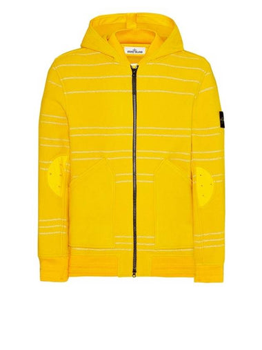 Men's Wappen Patch Zip-up Jacket Yellow - STONE ISLAND - BALAAN 1