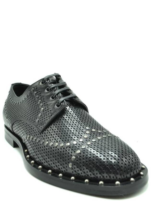 studded lace oxford black - DOLCE&GABBANA - BALAAN 3