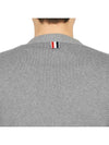 Milano Stitch Sprite Armband Cotton V-neck Cardigan Light Grey - THOM BROWNE - BALAAN 10