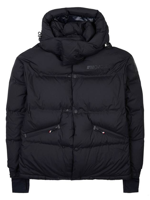 Coraia Logo Short Down Padded Jacket Black - MONCLER - BALAAN 2