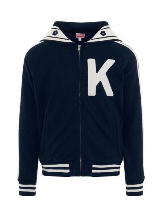 Elephant Zipper Hooded Jacket Midnight Blue - KENZO - BALAAN 2