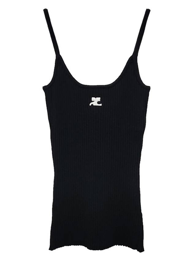 Logo Knit Sleeveless Black - COURREGES - BALAAN 2