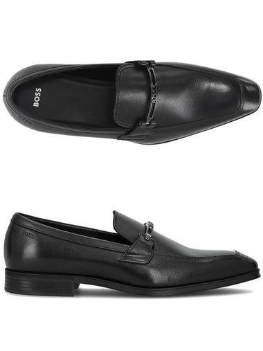 Logo Metal Loafers Black - HUGO BOSS - BALAAN 1